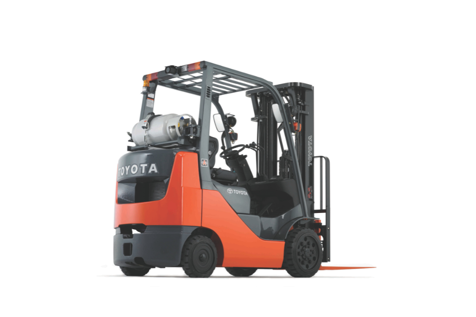 image of an electric toyota sit-down forklift model